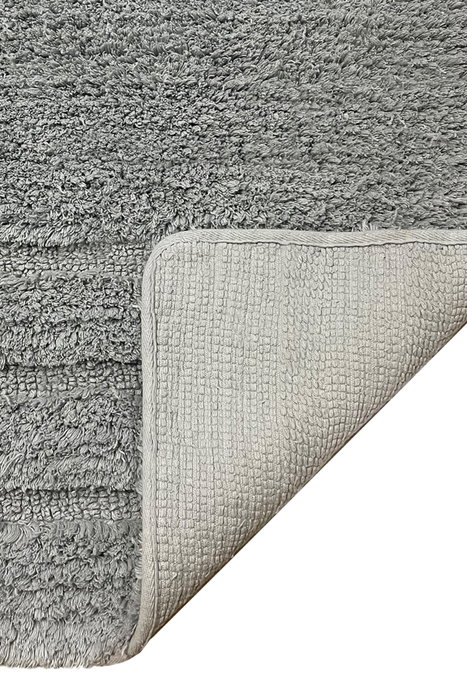 Mijölnir Alfombrilla de Baño de Algodón Gris 80 x 130 cm
